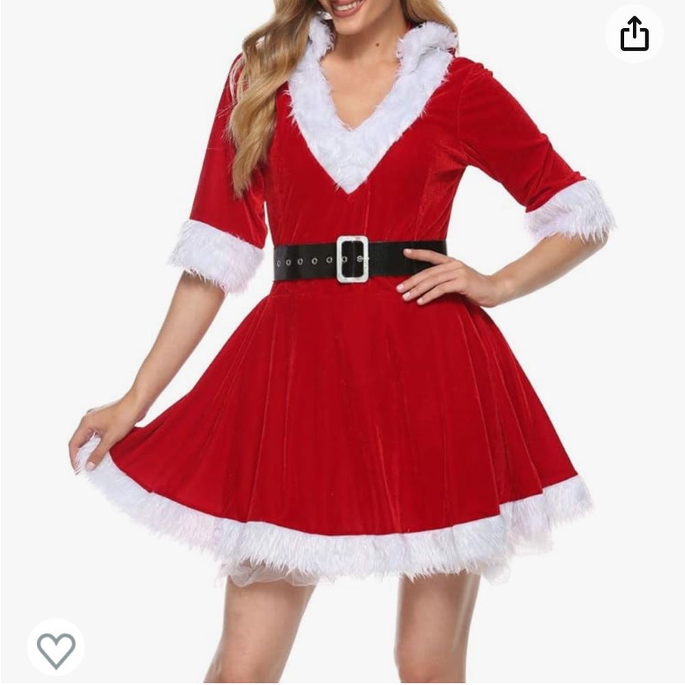 Women’s Santa Mrs.Clause Christmas Dress- Large